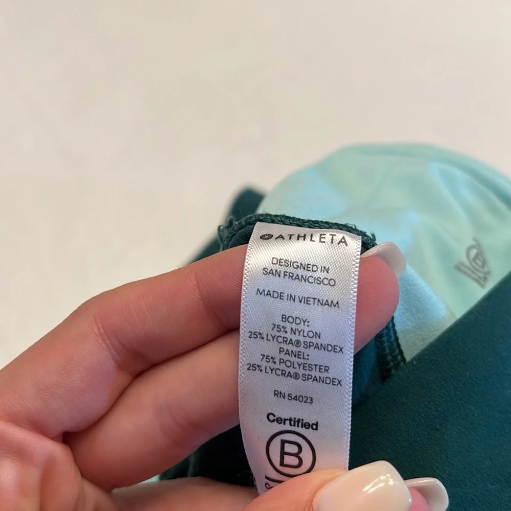 Athleta Elation Colorblock Asym 7/8 Leggings - Picture 6 of 8